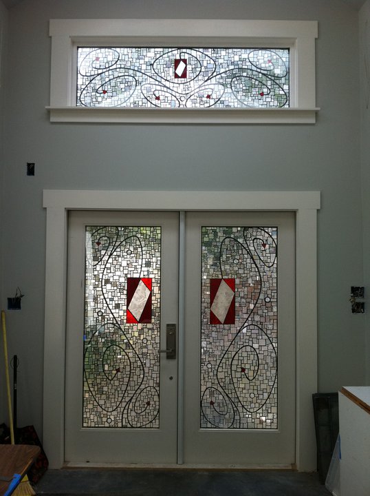 French doors - Kelley Knickerbocker's studio.